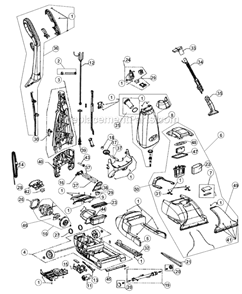 Page A Diagram and Parts List for MCE7100C  Dirt Devil Carpet Cleaner
